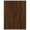 Stylish Highboard Brown Oak - 69.5x34x180 cm | Hipo Market