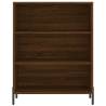 Stylish Highboard Brown Oak - 69.5x34x180 cm | Hipo Market