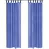 Voile Curtains 2 pcs 140x245 cm Royal Blue Colour royal blue Size 140 x 245 cm Quantity in Package 2 