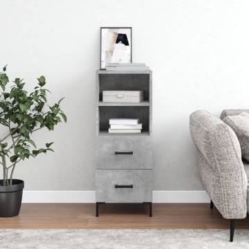 Concrete Grey Sideboard - Modern & Stylish | HipoMarket UK