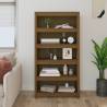 Book Cabinet Honey Brown 80x35x154 cm Solid Wood Pine Colour honey brown Quantity in Package 1 Height 154 cm Width 80 cm 