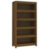 Book Cabinet Honey Brown | Solid Wood Pine - 80x35x154 cm