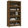 Book Cabinet Honey Brown | Solid Wood Pine - 80x35x154 cm