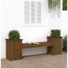 Planter Bench Honey Brown 184.5x39.5x56.5 cm Solid Wood Pine Colour honey brown pine Quantity in Package 1 Number of 