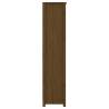 Book Cabinet Honey Brown | Solid Wood Pine - 80x35x154 cm