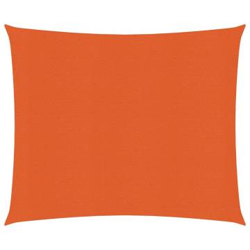 Sunshade Sail 3.6x3.6 m HDPE Orange - UV & Mould Resistant