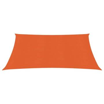 Sunshade Sail 3.6x3.6 m HDPE Orange - UV & Mould Resistant