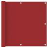 Balcony Screen Red 90x400 cm Oxford Fabric Colour red Size 90 x 400 cm Quantity in Package 1 