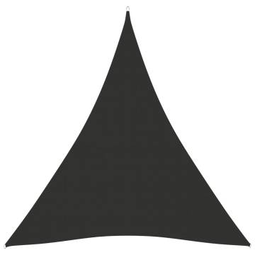 Sunshade Sail Oxford Fabric Triangular 5x6x6 m Anthracite