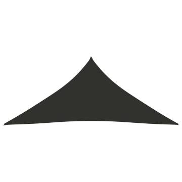 Sunshade Sail Oxford Fabric Triangular 5x6x6 m Anthracite