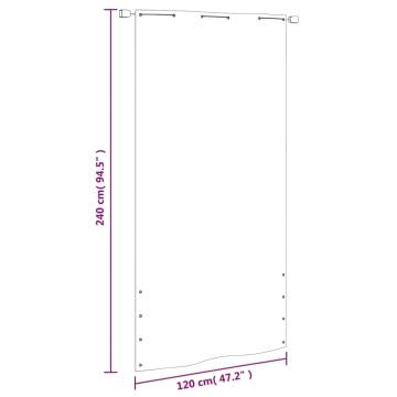 Light Green Balcony Screen 120x240 cm - Privacy & Style