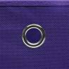 Stylish Purple Storage Boxes - 4 pcs Non-woven Fabric