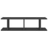 Stylish Grey Wall Shelves (2 pcs) - 75x18x20 cm