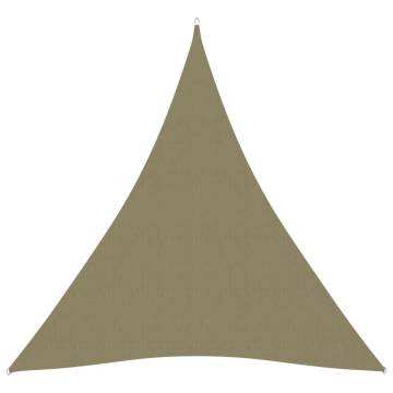 Beige Triangular Sunshade Sail 4x5x5 m | Hipomarket UK