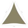 Beige Triangular Sunshade Sail 4x5x5 m | Hipomarket UK