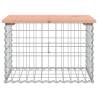 Garden Bench Gabion Design - Solid Wood Douglas 63x44 cm