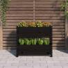 Planter Black 77x25x66 cm - Solid Pine Wood | HipoMarket