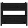 Planter Black 77x25x66 cm - Solid Pine Wood | HipoMarket