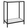 Console Table White 60x35x75 cm Tempered Glass Colour white Size 60 x 35 x 75 cm Quantity in Package 1 Model with feet 