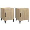 Elegant Sonoma Oak Bedside Cabinets – 2 pcs for Your Home