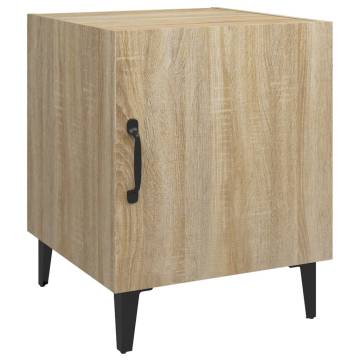 Elegant Sonoma Oak Bedside Cabinets – 2 pcs for Your Home