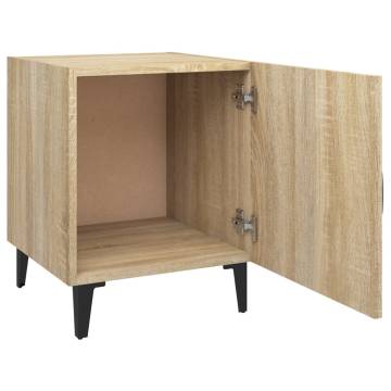 Elegant Sonoma Oak Bedside Cabinets – 2 pcs for Your Home