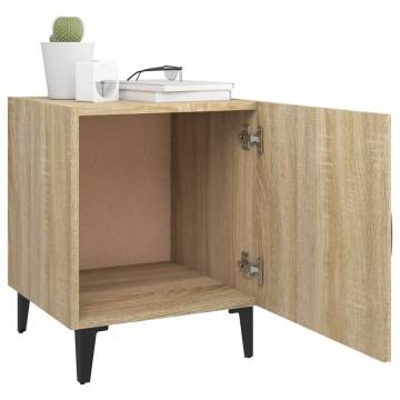 Elegant Sonoma Oak Bedside Cabinets – 2 pcs for Your Home