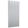 Roof Panels 12 pcs - Powder-coated Steel Silver 80x36 cm