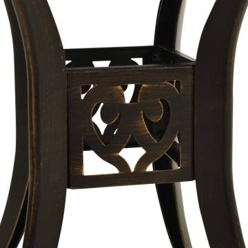 Garden Table Bronze 78x78 cm - Durable Cast Aluminium