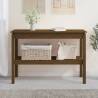 Elegant Honey Brown Console Table - Solid Pine Wood 110x40x75 cm