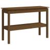 Elegant Honey Brown Console Table - Solid Pine Wood 110x40x75 cm