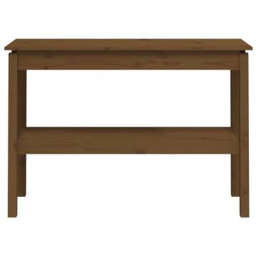 Elegant Honey Brown Console Table - Solid Pine Wood 110x40x75 cm