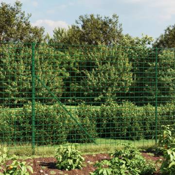 Wire Mesh Fence Green 1.6x10 m Galvanised Steel | HipoMarket