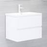 Sink Cabinet White 60x38.5x45 cm Engineered Wood Colour white Size 60 x 38.5 x 45 cm Number of 1 Number of Pieces 