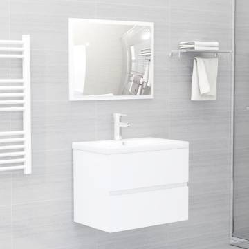 Sink Cabinet White 60x38.5 cm - Stylish Bathroom Storage