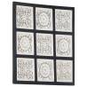 Hand-Carved Wall Panel MDF 60x60x1.5 cm Black and White Colour black and white Size 60 x 60 x 1.5 cm Quantity in Package 1 