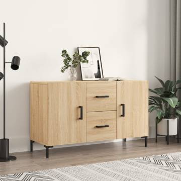 Sideboard Sonoma Oak | Modern Engineered Wood Storage Solution