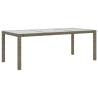 Stylish Grey Garden Table - 190x90 cm - Hipomarket UK