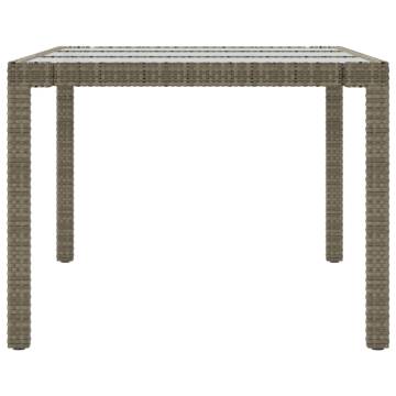 Stylish Grey Garden Table - 190x90 cm - Hipomarket UK