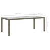 Stylish Grey Garden Table - 190x90 cm - Hipomarket UK