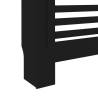 Stylish Black Radiator Cover MDF 152x19x81.5 cm | HipoMarket