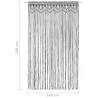 Macrame Curtain Anthracite 140x240 cm - Stylish Interior Decor