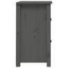 Grey Bedside Cabinet | Solid Pine Wood | 40x35x61.5 cm