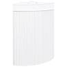 Bamboo Corner Laundry Basket White 60 L | Hipomarket