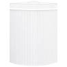 Bamboo Corner Laundry Basket White 60 L | Hipomarket