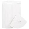 Bamboo Corner Laundry Basket White 60 L | Hipomarket