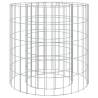 Gabion Fire Pit Ø 50 cm - Durable Galvanised Iron Design