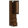 Elegant Highboard Brown Oak - Stylish & Durable Storage Solution