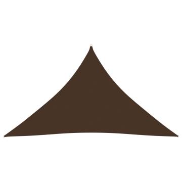 Sunshade Sail Oxford Fabric Triangular 4x4x5.8 m - Brown