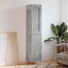 Highboard Concrete Grey 34.5x34x180 cm Engineered Wood Colour concrete grey Quantity in Package 1 Model 1 door 